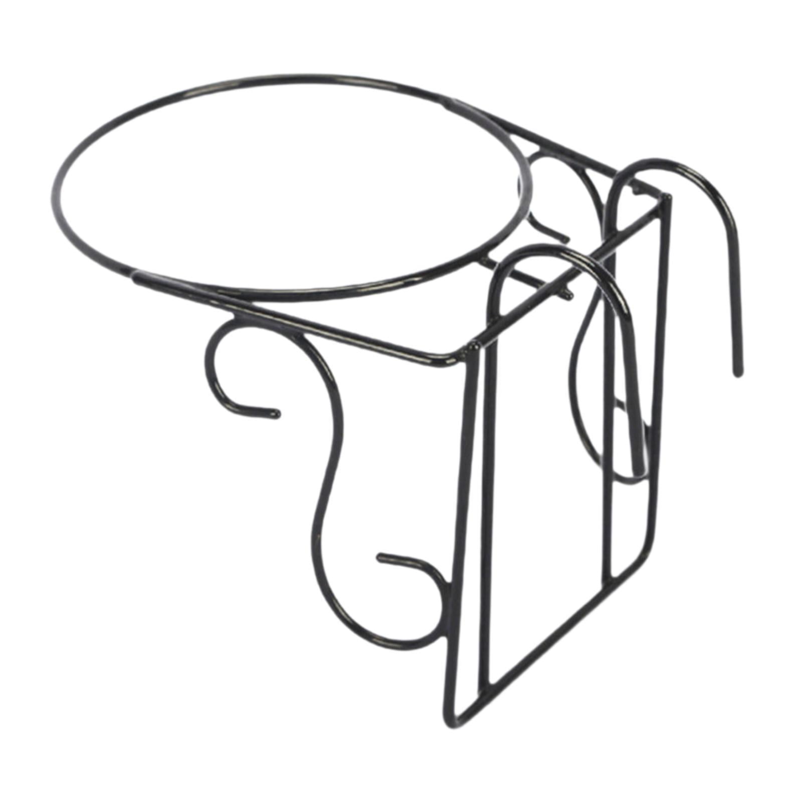 Vsenkes Railing Flower Pot Hanging Basket Iron Art Potted Display Rack ...