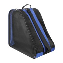 Vsenkes Roller Skate Bag Ice Skate Bag for Kids Adults with Handle Load Bearing Skating Shoes Storage with Shoulder Strap for Outdoor Dark Blue