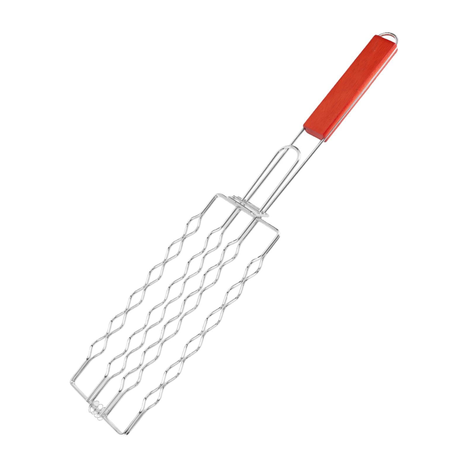 Vsenkes Sausage Rack Grill Basket Kabob Grilling Basket Nonstick BBQ ...