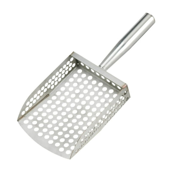 Vsenkes Stainless Steel Sand Scoop Sand Sifter Shovel for Metal Detecting Underwater