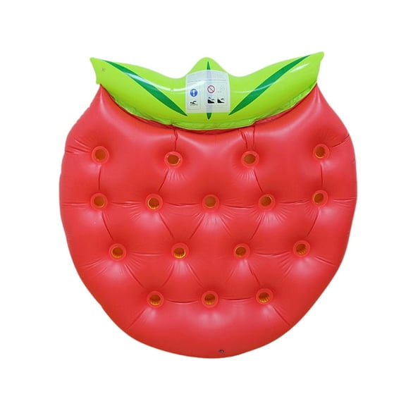 Vsenkes Strawberry Inflatable Swim Float Water Float for Water Sports Beach Activity