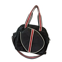 Vsenkes Tennis Bag Pickleball Bag Professional Large Crossbody Bag Tennis Racket Bag Black