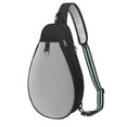 thumbnail image 1 of Vsenkes Tennis Bag with Pockets Tennis Tote Bag Holds 2 Tennis Rackets for Friend Men Black White, 1 of 9