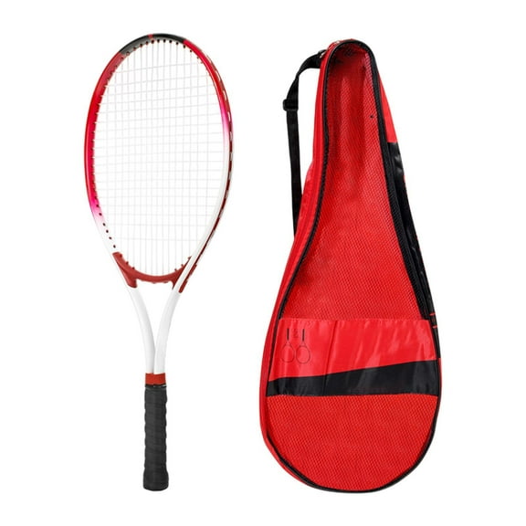 Vsenkes Tennis Racket with Bag Comfortable Nonslip Grip Gym Women Men Tennis Racquet Red