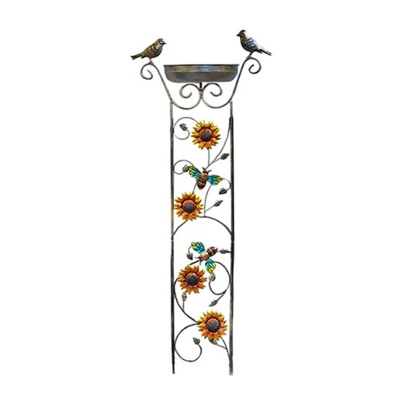 Vsenkes Trellis Decor Decorative Backyard Vintage Decor Birdbath Bowl for Lawn Bee