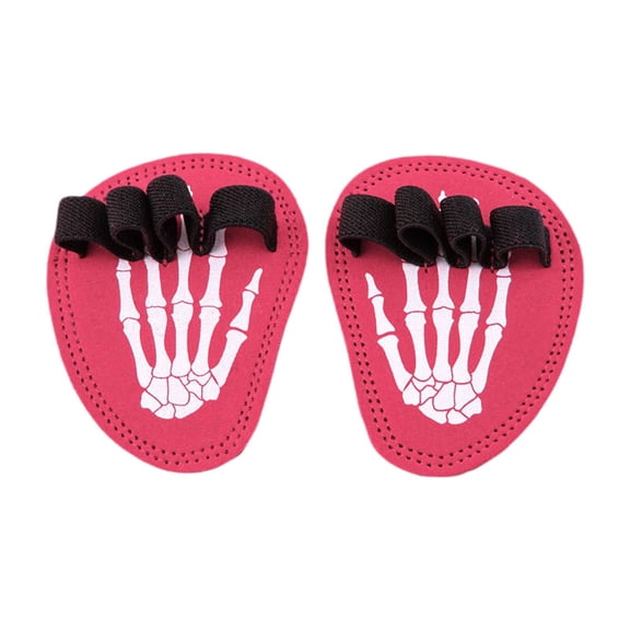 Vsenkes Weight Gloves Anti Slip Workout Gloves for Fitness Deadlift Exercise Rose red