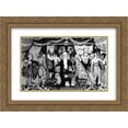 thumbnail image 1 of Vsevolod Maksymovych 2x Matted 24x18 Gold Ornate Framed Art Print 'Carnival', 1 of 2