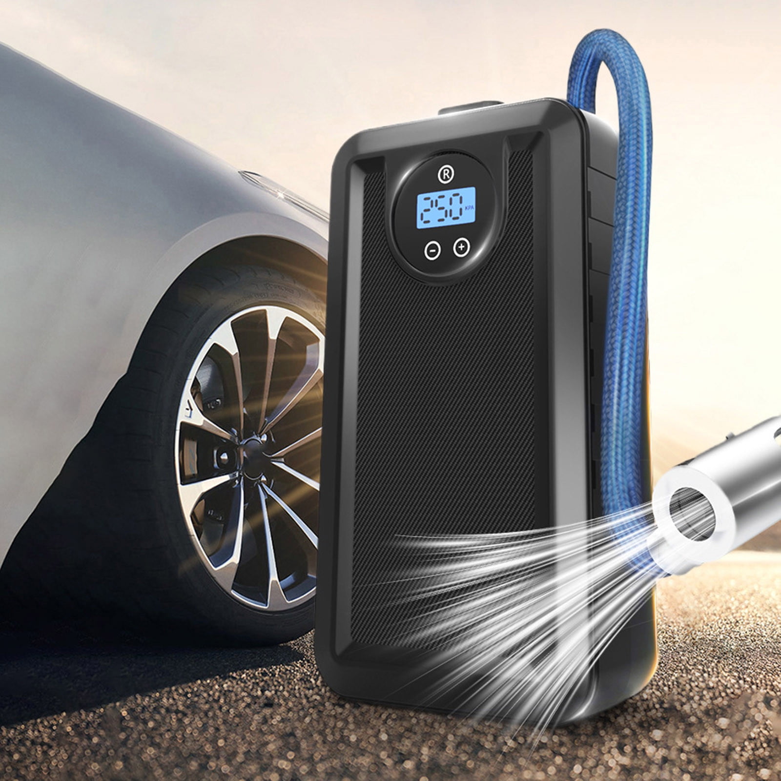 Vsgery Tire Inflator Portable Inflations Blast Pump Digital Pump For ...