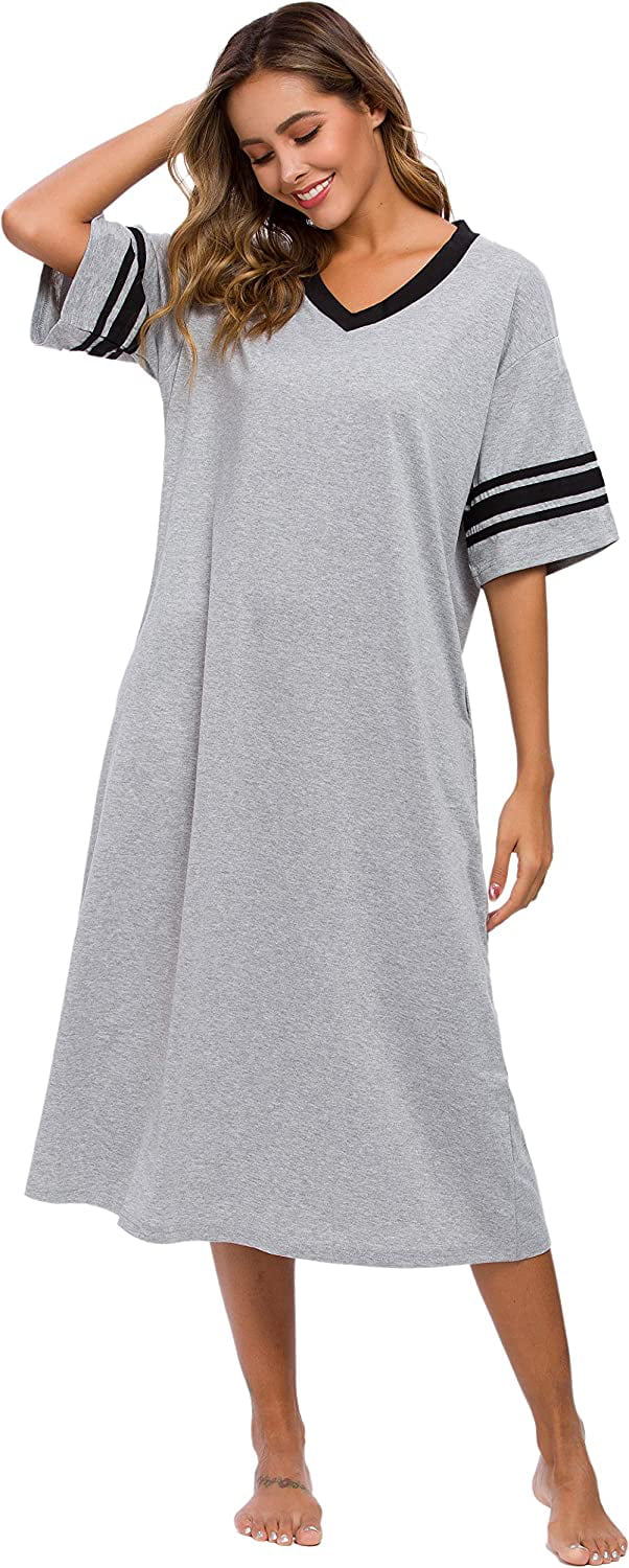 Sleepwear Women's Satin Nightgown V Neck Spaghetti Strap Nightdress Silk  Slip Lingerie - M