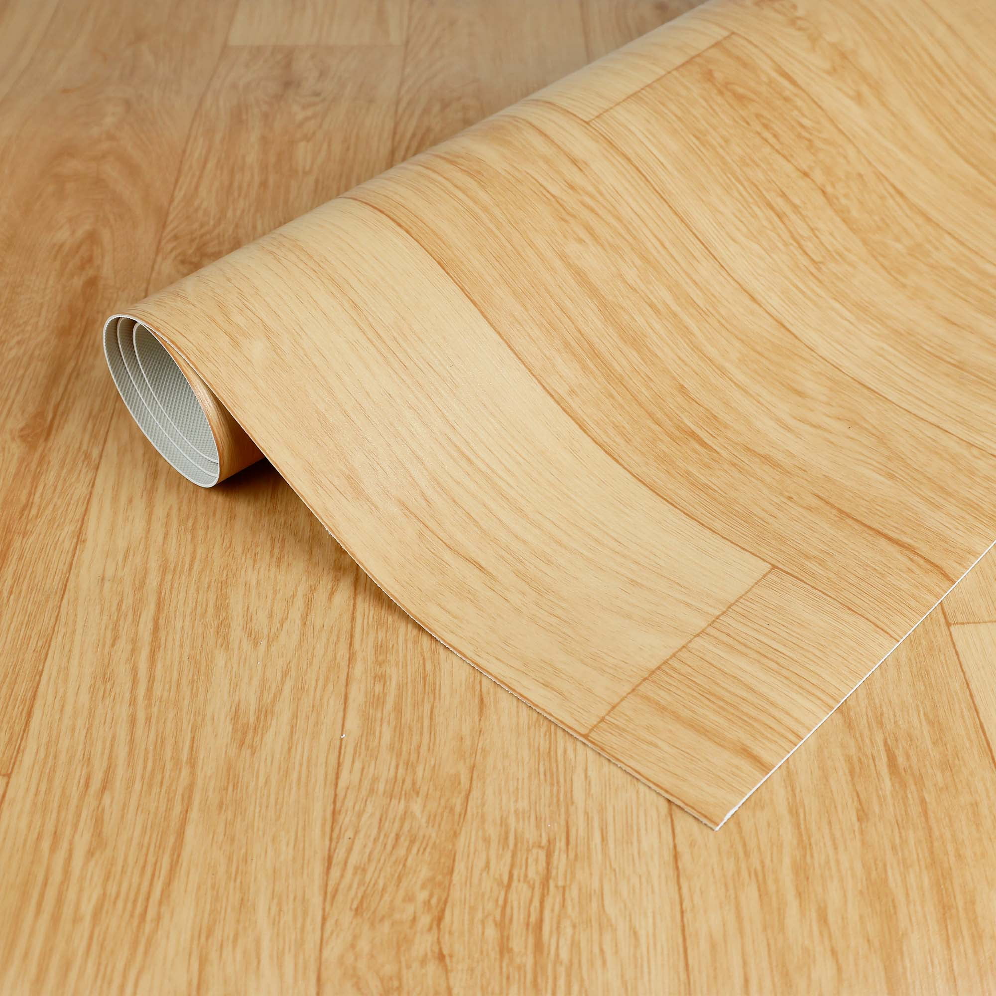 Vsmile luxury vinyl sheet flooring 3.28 ft*16.4 ft roll UV layer PVC flooring planks  for Bathroom Living Room Kitchen 1.6mm thickness