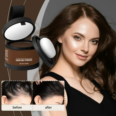 Vsontor Root Touch Up Powder, Instantly Gray Hair Cover Up, Women Color Root Coverage Shadow Powder For Thinning Grey Hairline, Men Roots Concealer For Hair Loss Beard Line Eyebrow #01 Ash Brown A