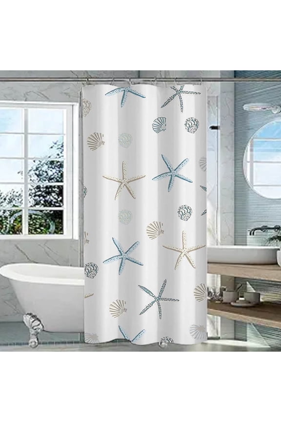 Shower Curtain Bathroom Curtain Partition Curtain Shower Curtain Shower Curtain Mildew-Proof Wet And Dry Separation C 80*180Cm