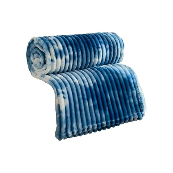 Vsontor Ultra-Soft Fuzzy Faux Fur Plush Blanket Queen Size For Bed - Thick, Warm Milk Velvet Throw Blanket For Couch, Sofa, Bedroom, Camping - Decorative Blanket For Warmth Blue 90X80