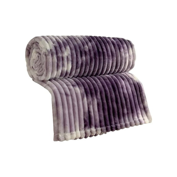 Vsontor Ultra-Soft Fuzzy Faux Fur Plush Blanket Queen Size For Bed - Thick, Warm Milk Velvet Throw Blanket For Couch, Sofa, Bedroom, Camping - Decorative Blanket For Warmth Purple 90X80