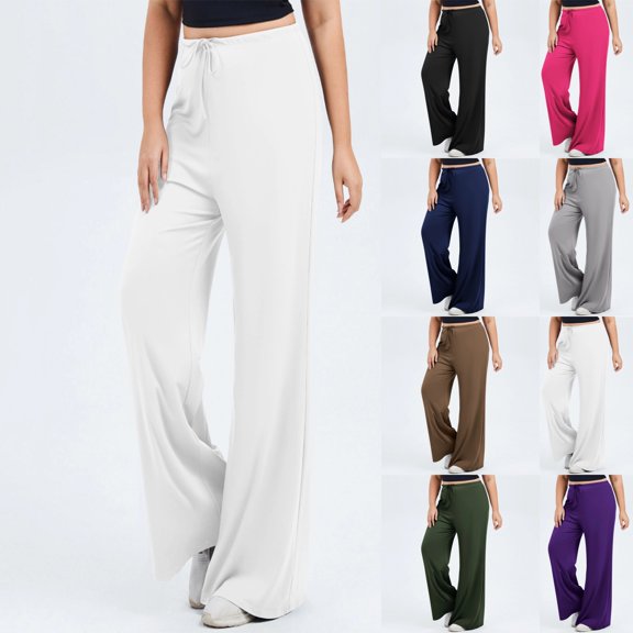 VtModv Women's Plus Size Solid Color Leggings Sports Fitness Pants Casual Tight Fitting Tight Peach Hip Yoga Pants Stretch Pants