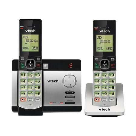 VTECH COMMUNICATIONS INC Cordless Phone Answering System, Caller ID/Call Waiting, 2-Handset CS6729-2