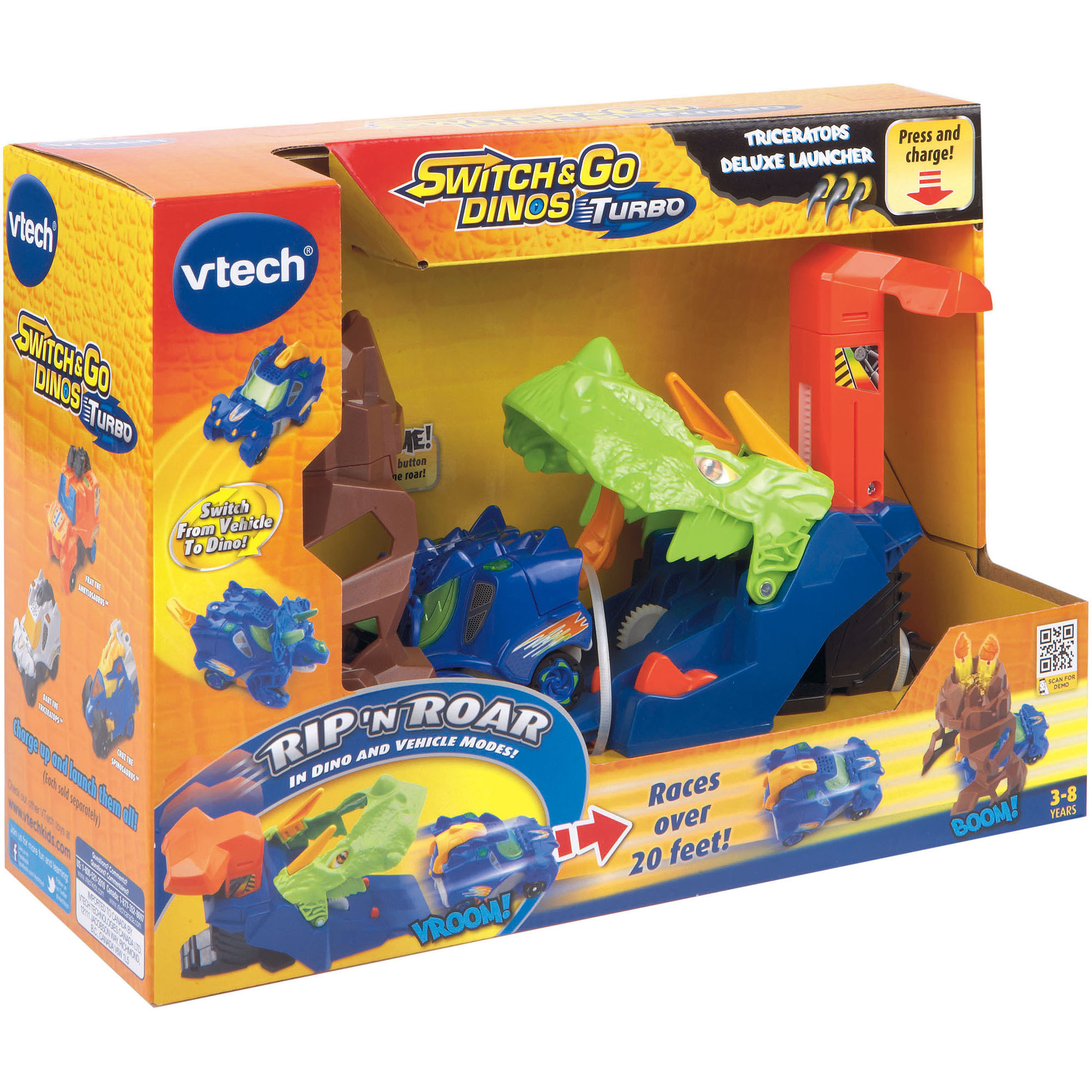 Vtech Switch And Go Dinos Triceratops Launcher - image 1 of 14