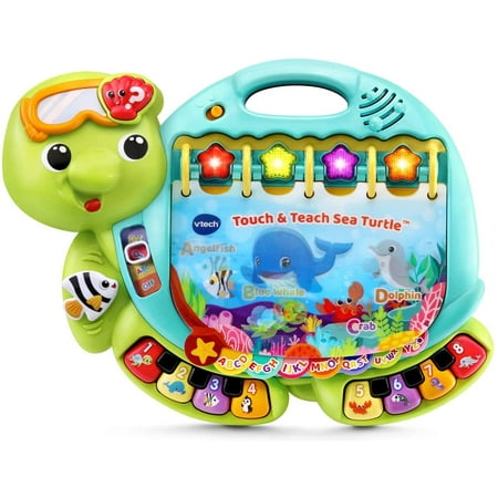 Vtech Touch and Teach Sea Turtle Interactive Learning Book, Green