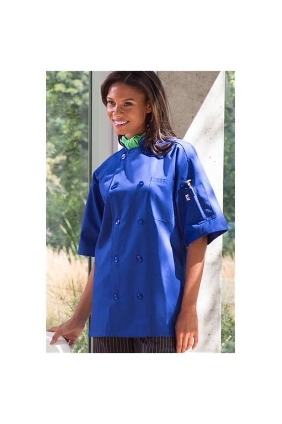 Vtex 0415-6310 Short Sleeve Avocado Chef Coat, 6X Large