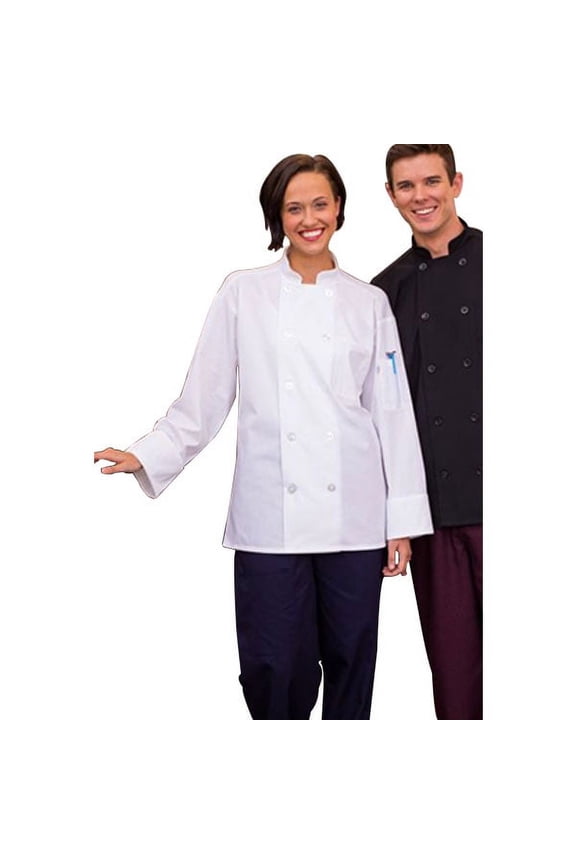 Vtex 0422-2504 Classic Poplin Coat Ls Mesh 5.25 Wht Lg