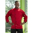 thumbnail image 1 of Vtex 0491-2504 5 Button with Piping White Panama Chef Coat, Large, 1 of 2