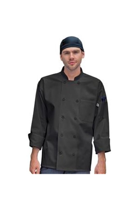 Vtex 0496-2506 Lapaz Cloth Covered 10 Button, White - 2XL