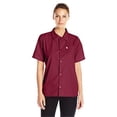thumbnail image 1 of Vtex 0920-0305 Uncommon Threads Womens Utility Shirt 5 Button, Burgundy - Extra Large, 1 of 1