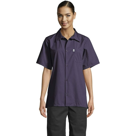 Vtex 0920-5306 5 Button Classic Utility Shirt, Eggplant, 2X Large