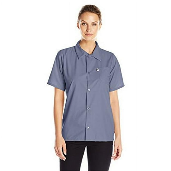 Vtex 0920-6205 Uncommon Threads Womens Utility Shirt 5 Button, Steel - Extra Large