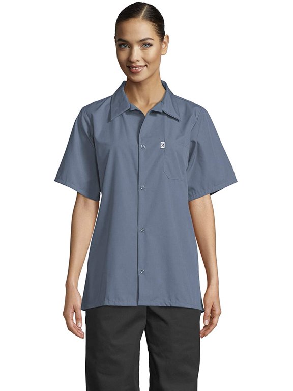 Vtex 0920-6206 Uncommon Threads Womens Utility Shirt 5 Button, Steel - 2XL