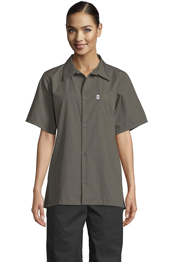 Vtex 0920-6502 Uncommon Threads Womens Utility Shirt 5 Button, Olive - Small