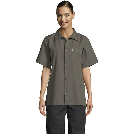 Vtex 0920-6502 Uncommon Threads Womens Utility Shirt 5 Button, Olive - Small
