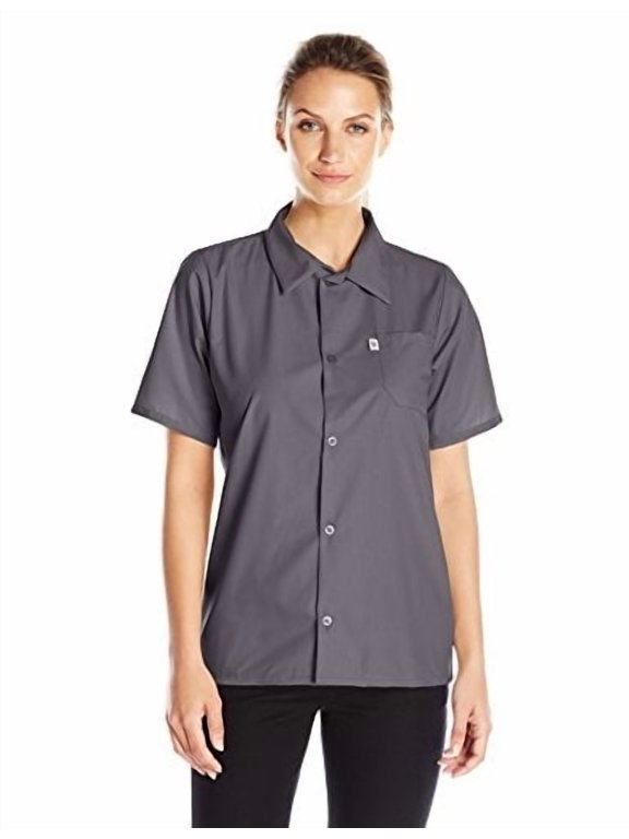Vtex 0920-6507 Uncommon Threads Womens Utility Shirt 5 Button, Olive - 3XL