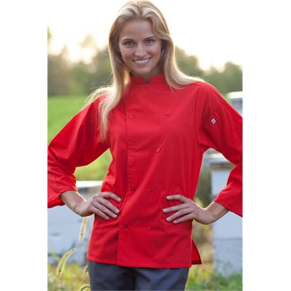 Vtex 0975-0101 Epic 3 By 4 Sleeve Chef Shirt, Black, Extra Small