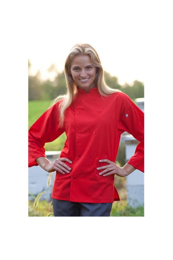 Vtex 0975-0103 Epic 3 By 4 Sleeve Chef Shirt, Black, Medium