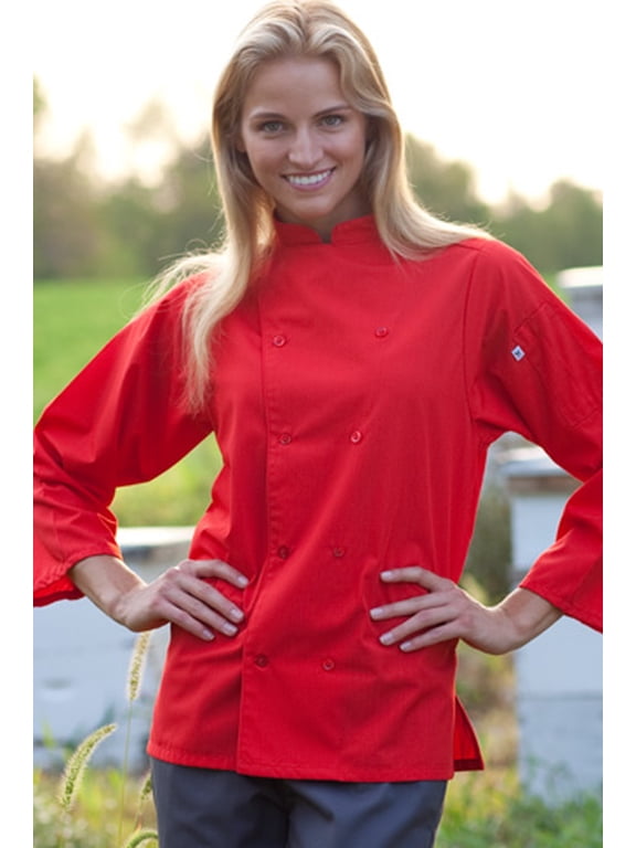 Vtex 0975-0109 Epic 3 By 4 Sleeve Chef Shirt, Black, 5X Large