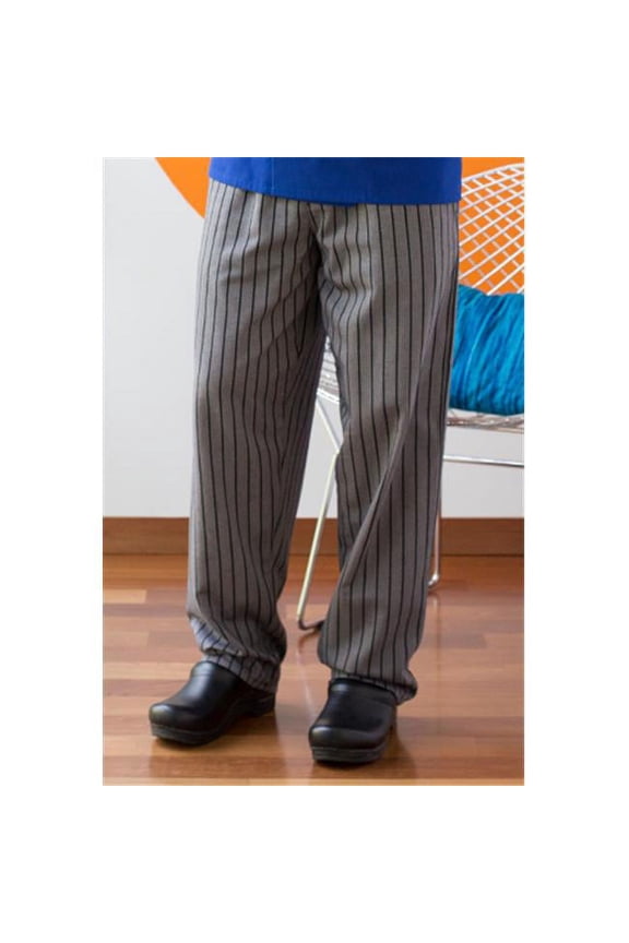 Vtex 4003-7204 Black & Grey Chevron Stripe Baggy Pant, Large