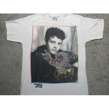 Vtg 1989 NEW KIDS ON THE BLOCK Joey Mcintyre 80s Tour NKOTB T-SHIRT Funny White Cotton Tee Gift Men