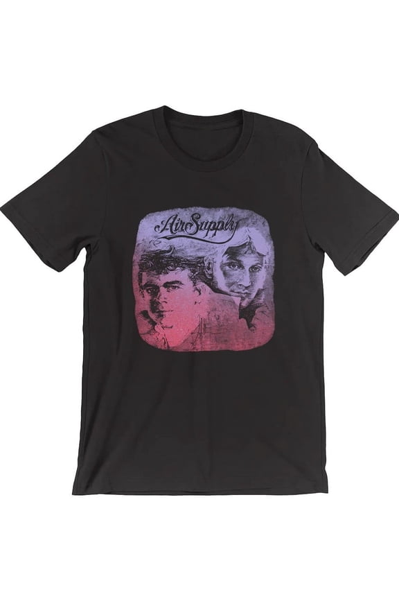 Vtg Air Supply Band Short Sleeve Cotton Black All Size Unisex Shirt BT191