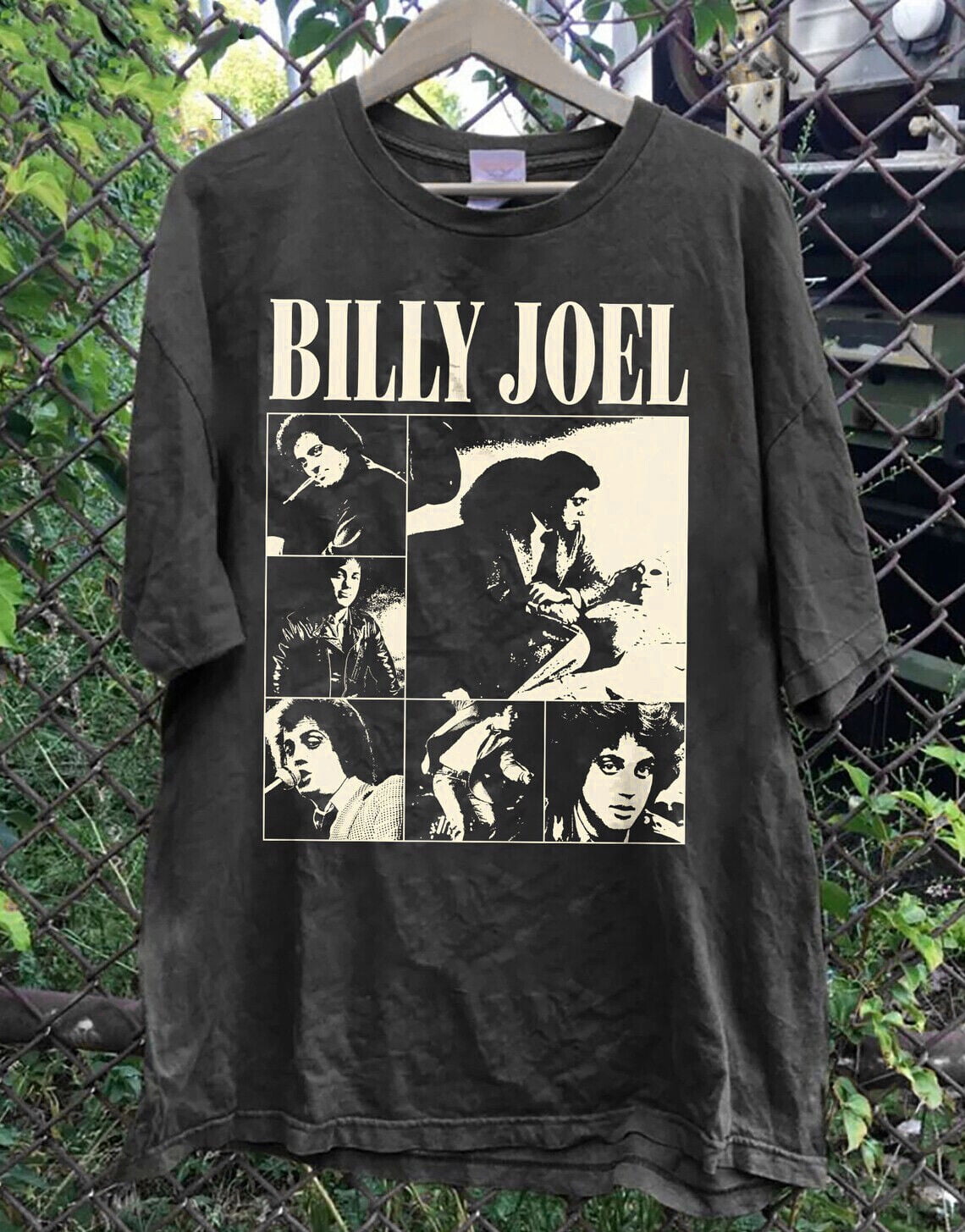 Vtg Billy Joel The Garden Tour 2024 Tshirt Print Front Q82198