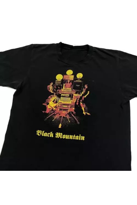 Vtg Black Mountain Band Tour Black Full Size Men Women Shirt