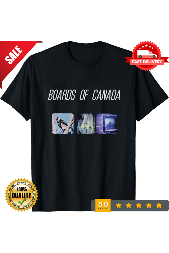Vtg Boards of Canada Shirt Short Sleeve Cotton Black Unisex Full Size Shirt J863, NEW INSTOCK-TH82102