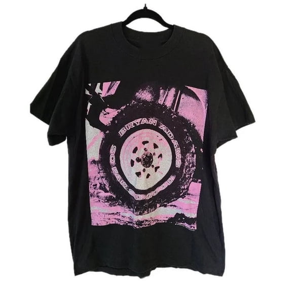 Vtg Bryan Adams World Tour Heavy Cotton Black All Size Unisex Shirt