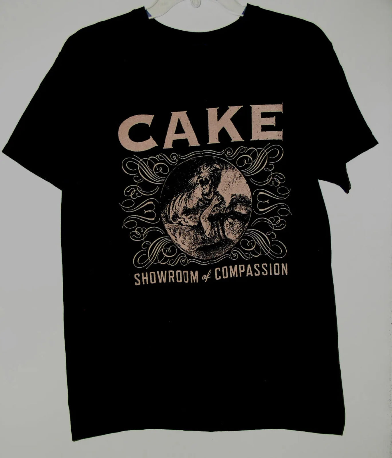 Vtg CAKE Band Album Music Heavy Cotton Black Full Size Unisex Shirt Walmart