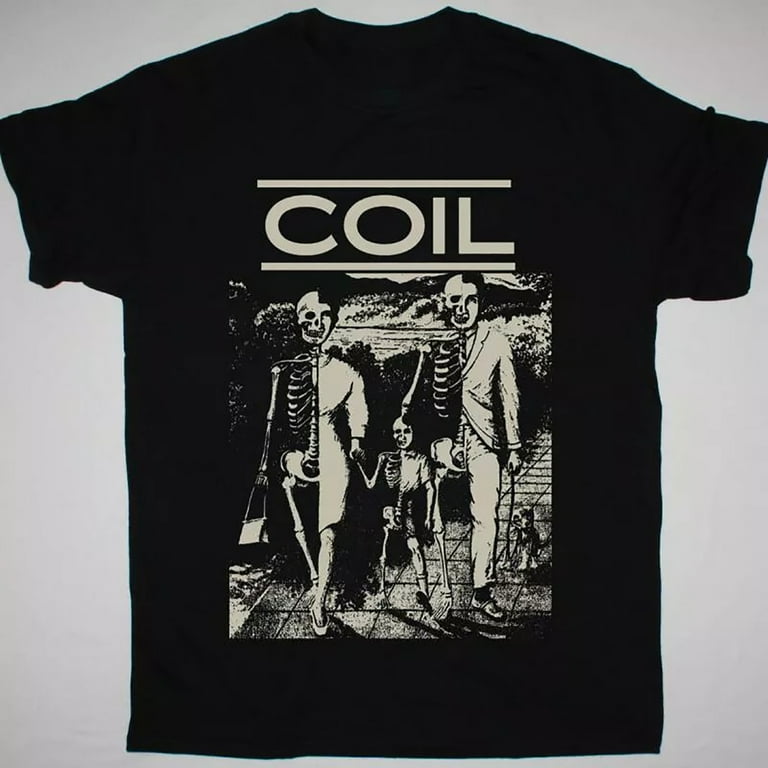 Vtg COIL Band UNNATURAL HISTORY Cotton Black All Size Unisex Shirt