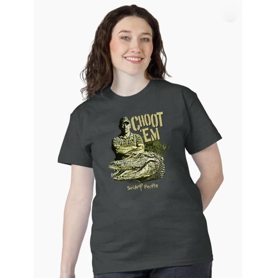 Vtg Choot Em Swamp People Unisex Tee - Reality TV Show Fan Fun, for men & women, up to size 5XL
