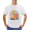 thumbnail image 1 of Vtg City Landscape Men’s T-Shirt 100% Cotton Casual Short Sleeve Tops Gift Tee White 4XL, 1 of 2