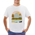 thumbnail image 1 of Vtg City Landscape Vintage T-shirt Mens Cotton Classic Crewneck Short Sleeve Tees Unisex White XS, 1 of 2