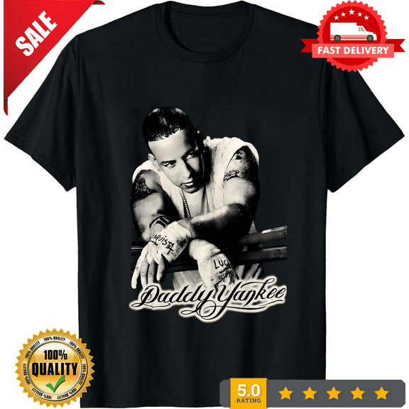 Vtg Daddy Yankee Music Band Heavy Cotton Black All Size Unisex Shirt AP529, LIMITED EDITION-TH65137