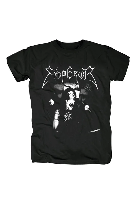 Vtg Emperor Band Heavy Cotton Black All Size T Shirt For Men UR089